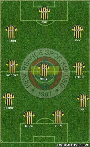 Fenerbahçe SK Formation 2011