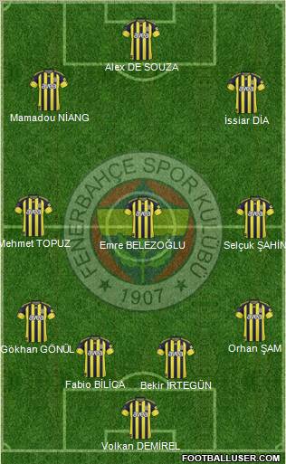Fenerbahçe SK Formation 2011