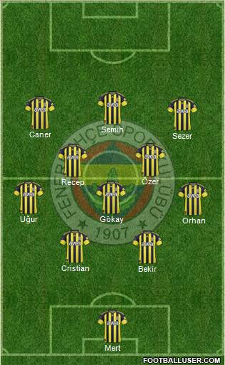 Fenerbahçe SK Formation 2011
