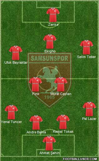 Samsunspor Formation 2011