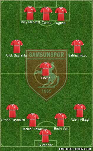 Samsunspor Formation 2011