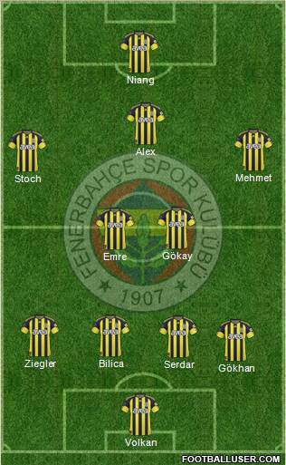 Fenerbahçe SK Formation 2011