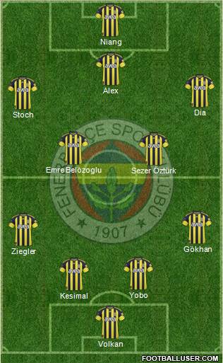 Fenerbahçe SK Formation 2011