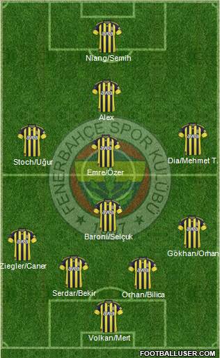 Fenerbahçe SK Formation 2011