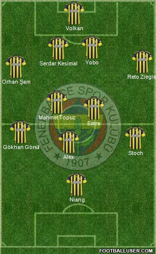 Fenerbahçe SK Formation 2011