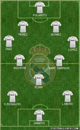 Real Madrid C.F. Formation 2011