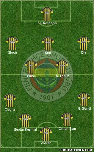 Fenerbahçe SK Formation 2011