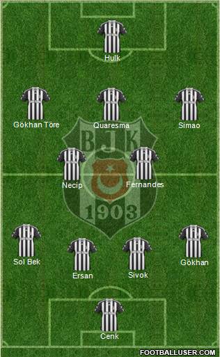 Besiktas JK Formation 2011