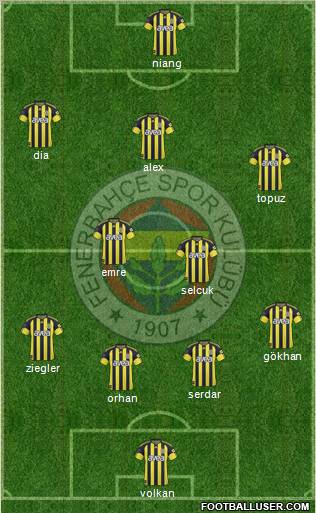 Fenerbahçe SK Formation 2011