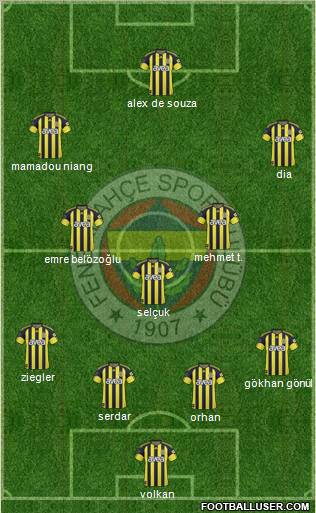 Fenerbahçe SK Formation 2011