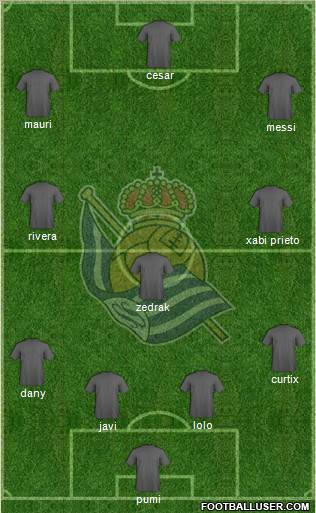 Real Sociedad S.A.D. Formation 2011