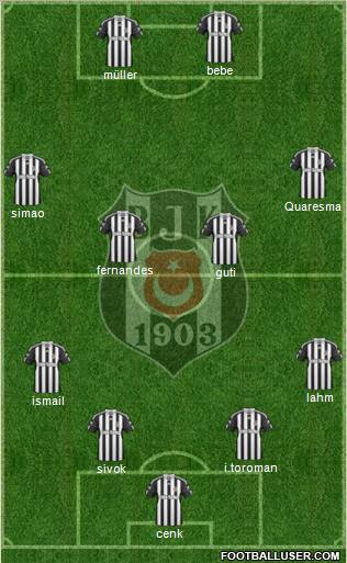 Besiktas JK Formation 2011
