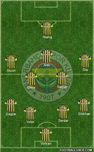 Fenerbahçe SK Formation 2011