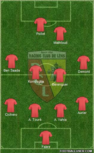 Racing Club de Lens Formation 2011