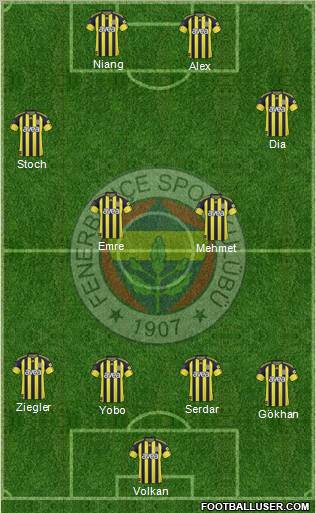 Fenerbahçe SK Formation 2011