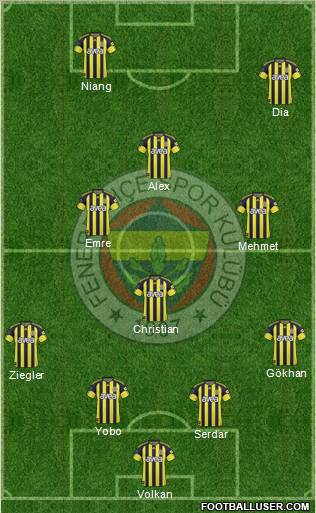 Fenerbahçe SK Formation 2011