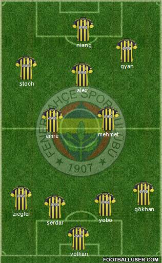 Fenerbahçe SK Formation 2011