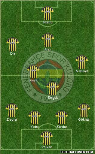 Fenerbahçe SK Formation 2011
