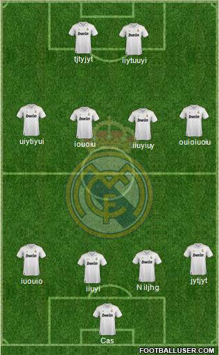Real Madrid C.F. Formation 2011