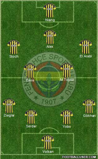 Fenerbahçe SK Formation 2011