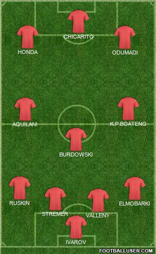 Pro Evolution Soccer Team Formation 2011
