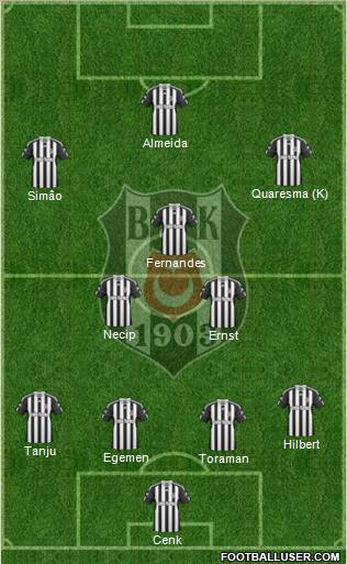 Besiktas JK Formation 2011