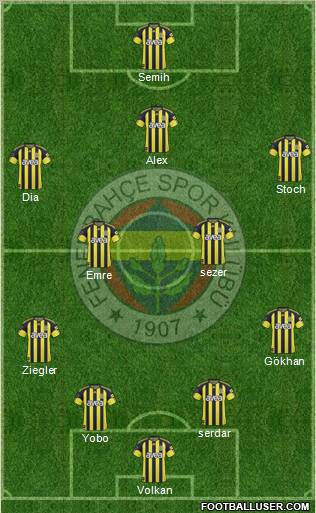 Fenerbahçe SK Formation 2011