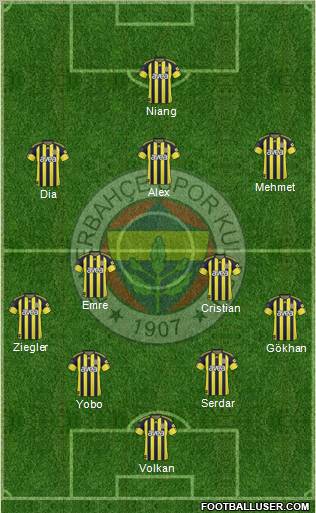 Fenerbahçe SK Formation 2011