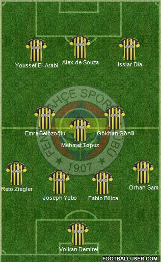 Fenerbahçe SK Formation 2011