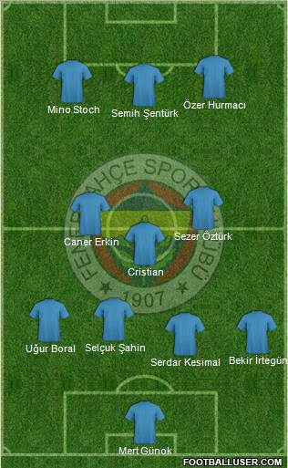 Fenerbahçe SK Formation 2011