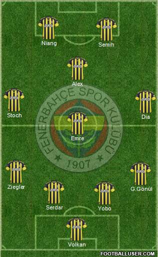 Fenerbahçe SK Formation 2011