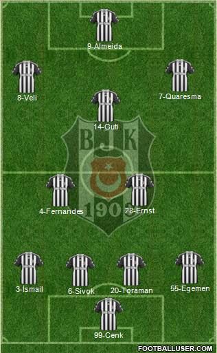 Besiktas JK Formation 2011