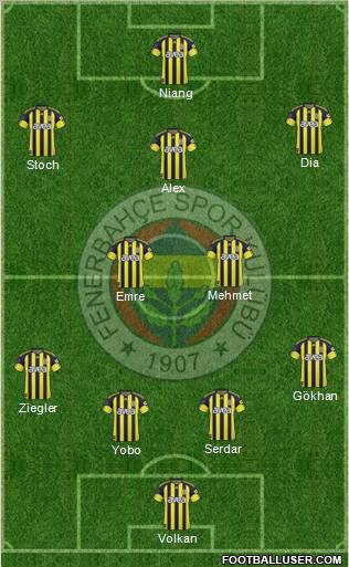 Fenerbahçe SK Formation 2011