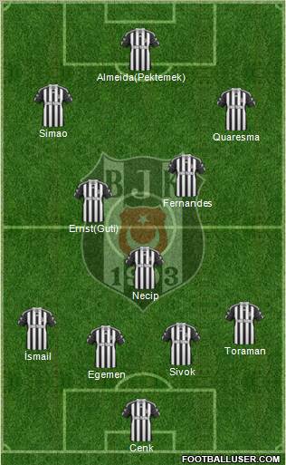 Besiktas JK Formation 2011