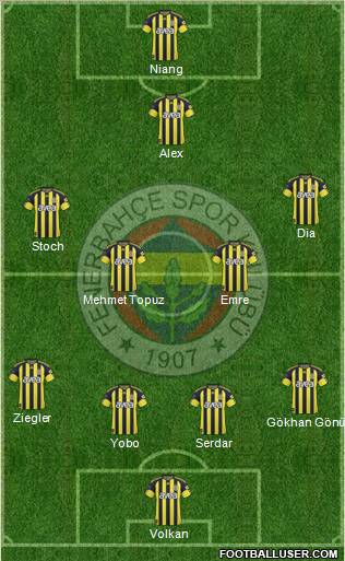 Fenerbahçe SK Formation 2011