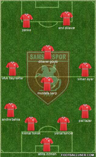 Samsunspor Formation 2011