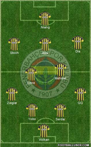 Fenerbahçe SK Formation 2011