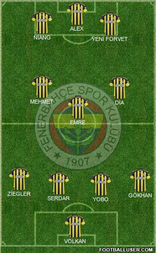 Fenerbahçe SK Formation 2011