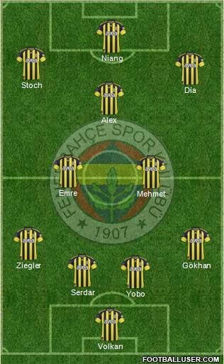 Fenerbahçe SK Formation 2011