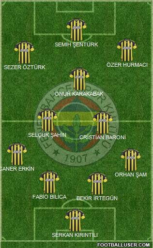 Fenerbahçe SK Formation 2011