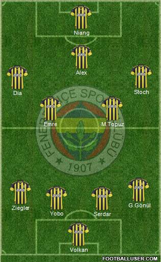 Fenerbahçe SK Formation 2011