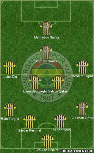 Fenerbahçe SK Formation 2011