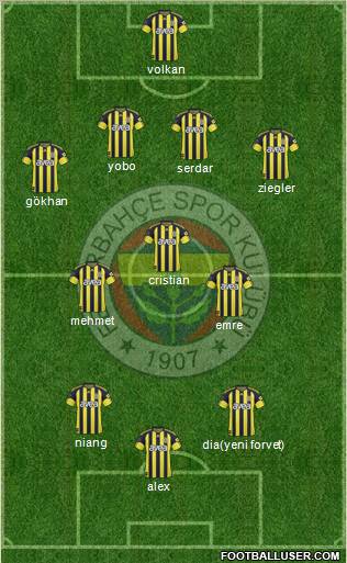 Fenerbahçe SK Formation 2011
