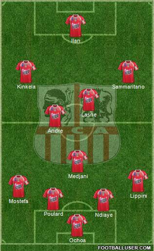 Athletic Club Ajaccien Football Formation 2011