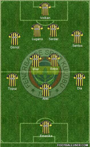 Fenerbahçe SK Formation 2011