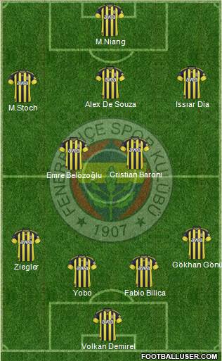 Fenerbahçe SK Formation 2011