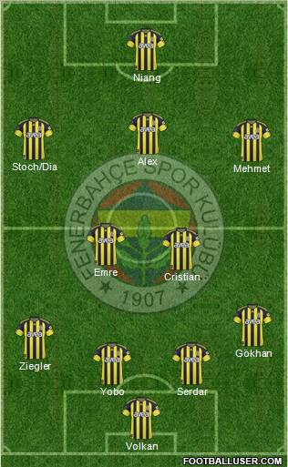 Fenerbahçe SK Formation 2011