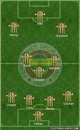 Fenerbahçe SK Formation 2011