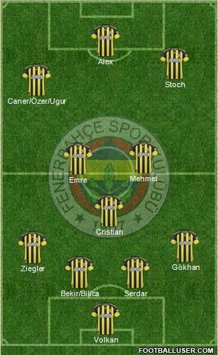 Fenerbahçe SK Formation 2011