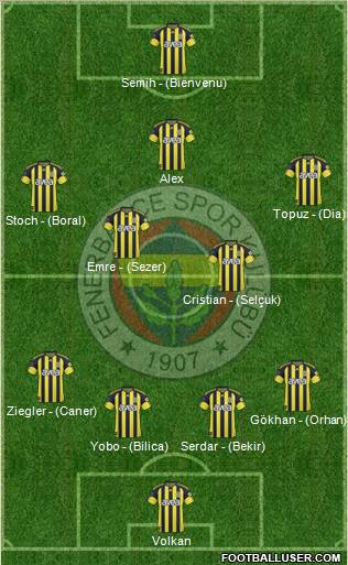 Fenerbahçe SK Formation 2011
